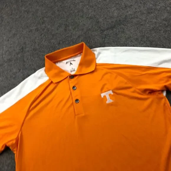 Tennessee Volunteers Polo Shirt Men Small Orange Spell Out Embroidered Logo - Picture 3 of 12